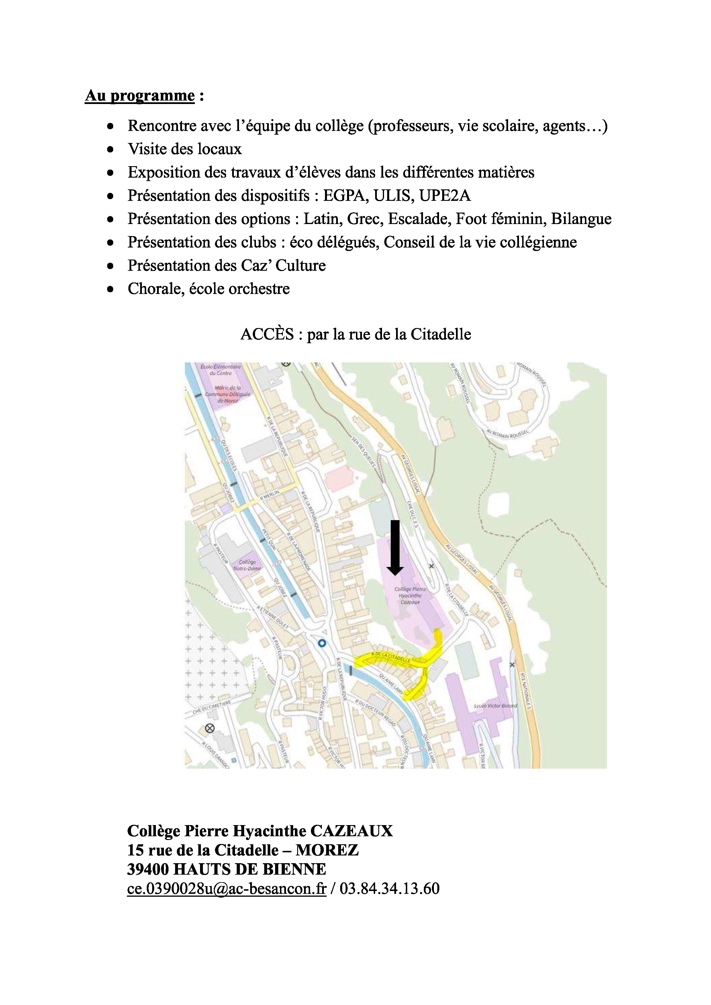 présentation collège page 2